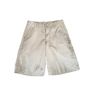 CHAPS Boys Size 14 Regular Tan Khaki School Uniform Golf Shorts
